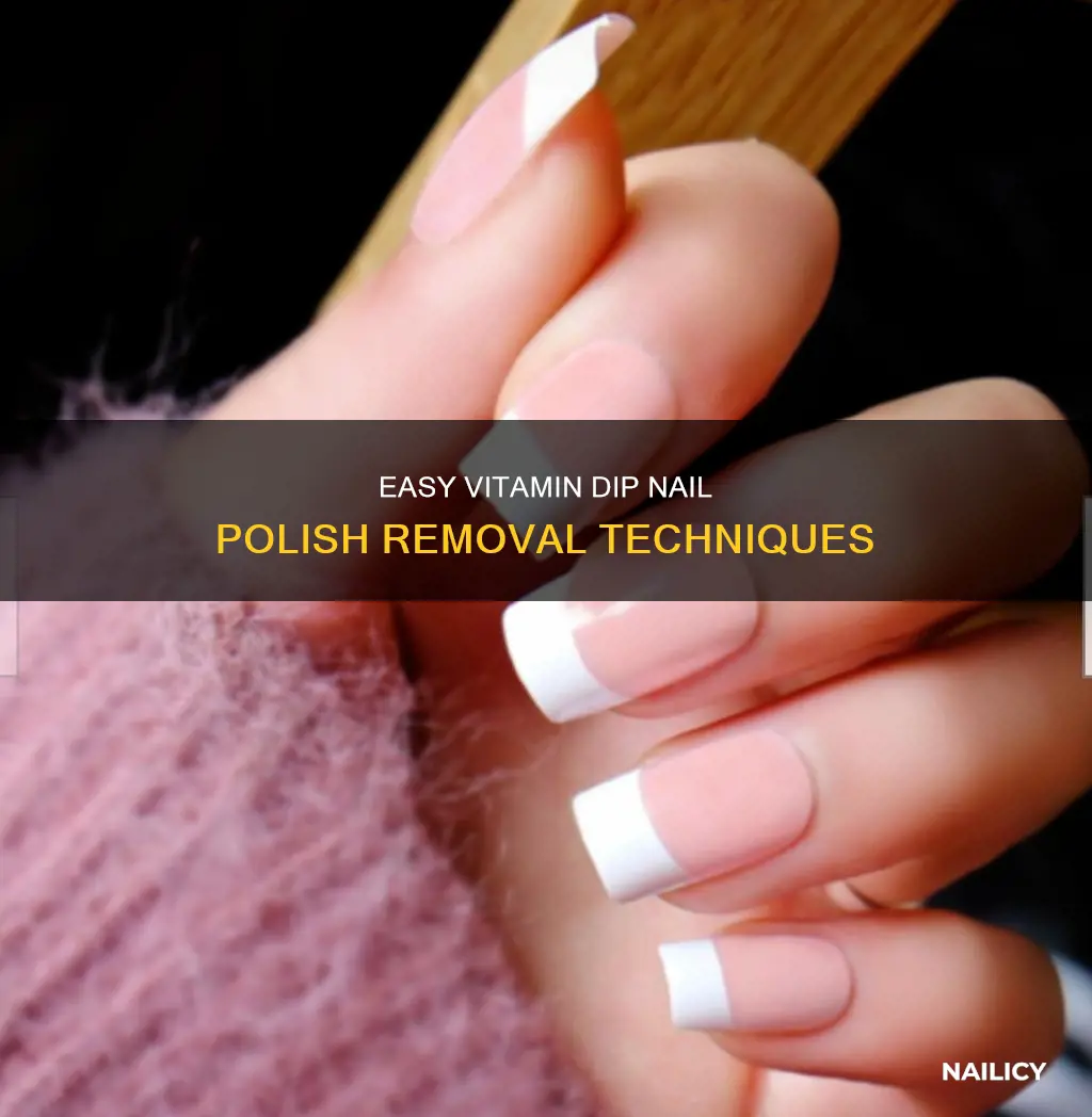 how to remove vitamin dip nail polish