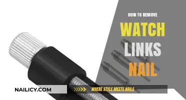 Efficiently Removing Watch Links with a Nail