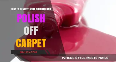 Wine-Colored Nail Polish: Removing Carpet Stains