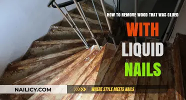 Removing Wood Glued with Liquid Nails: A Step-by-Step Guide