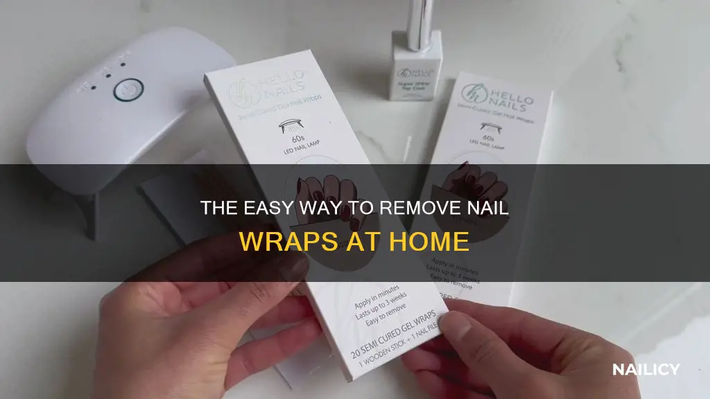 how to remove wraps from nails