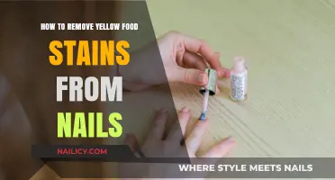 Erase Yellow Nail Stains Caused by Food Coloring