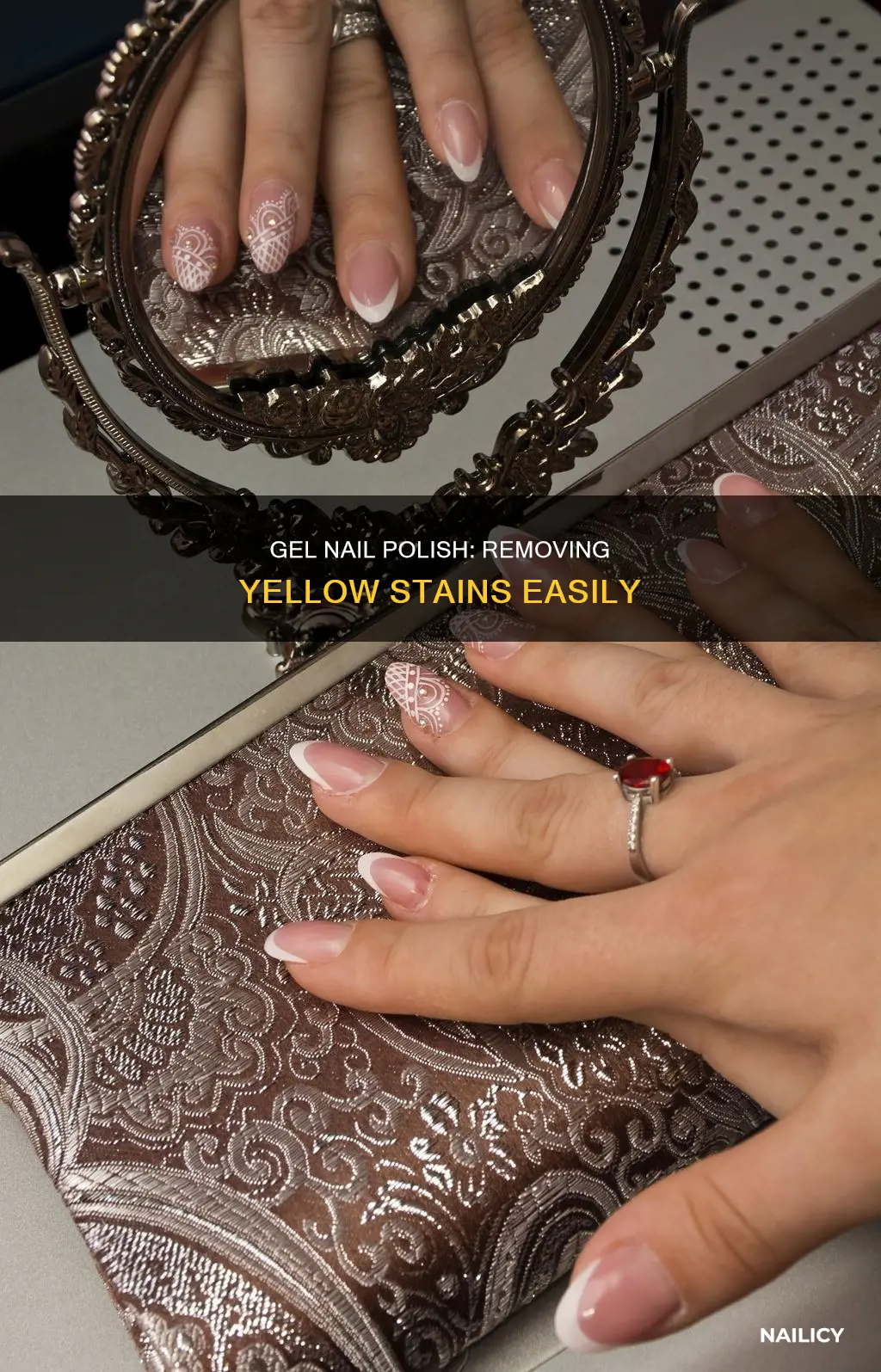 how to remove yellow stains from gel nail polish