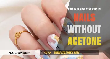 Removing Acrylic Nails: No Acetone Needed
