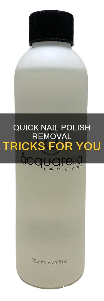 how to remove your nail polish fast