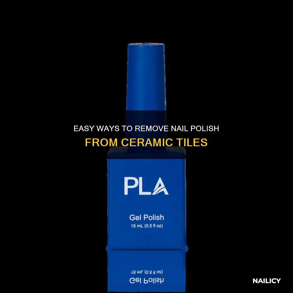 how to remover nail polish from ceramic tile