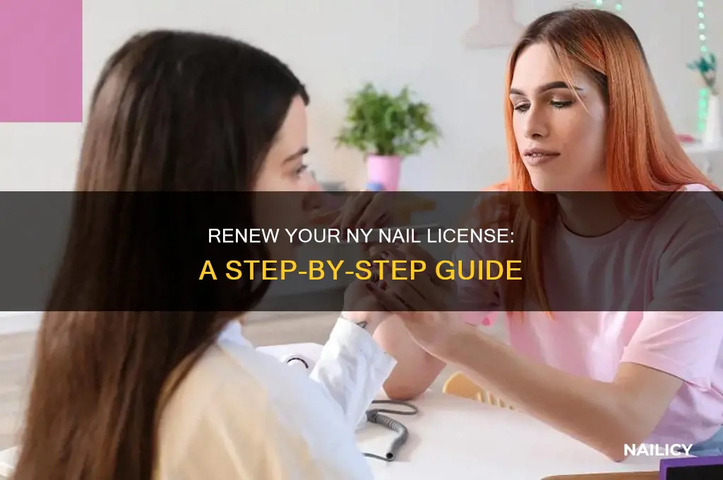 how to renew my nail license in ny