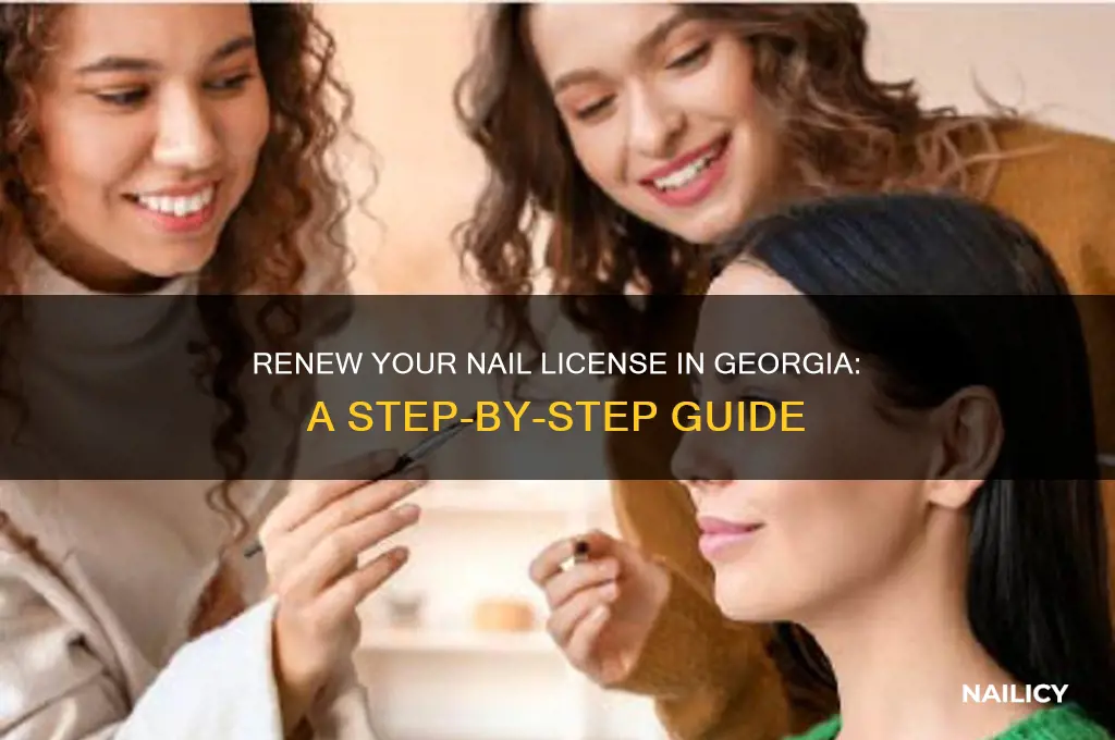 how to renew nail license in ga