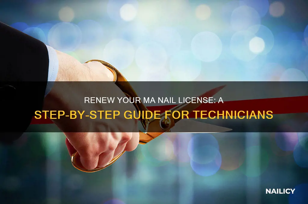how to renew nail license in ma