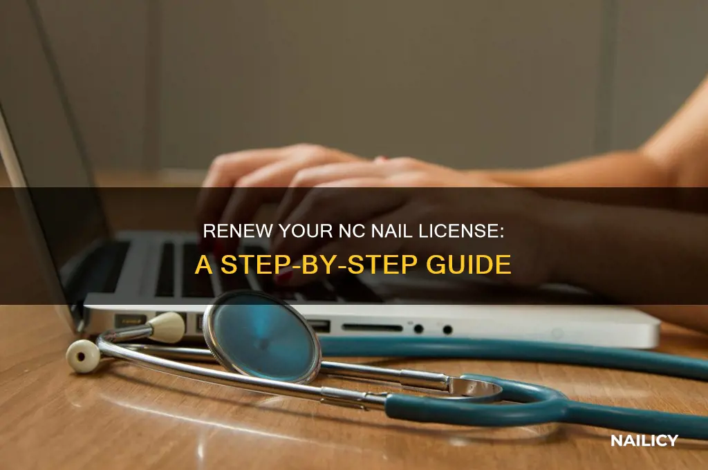 how to renew nail license in nc