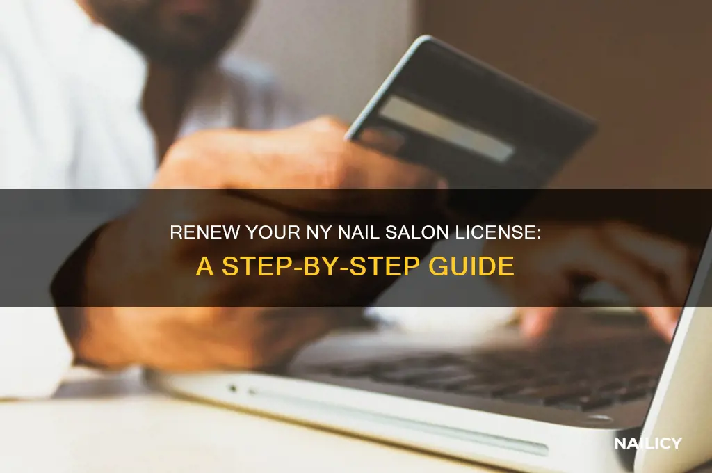 how to renew nail salon license in new york