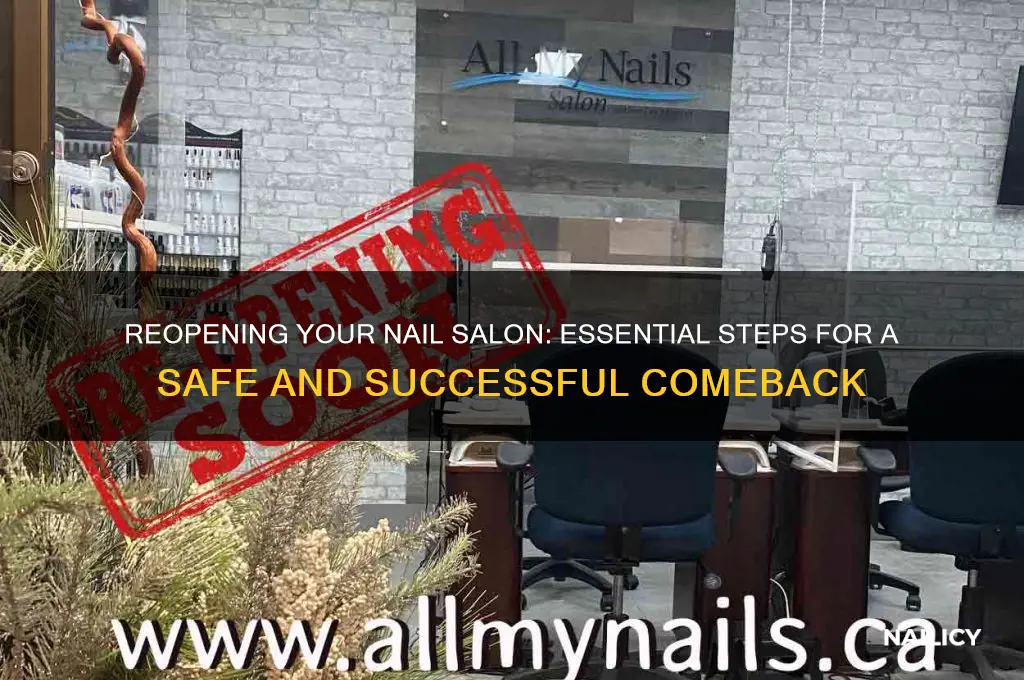 how to reopen nail salon