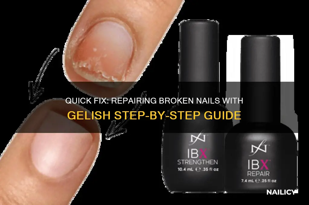 how to repair a broken nail with gelish