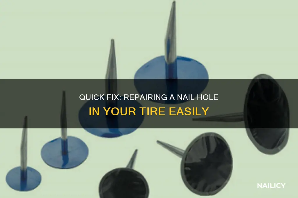 how to repair a nail hole in tire