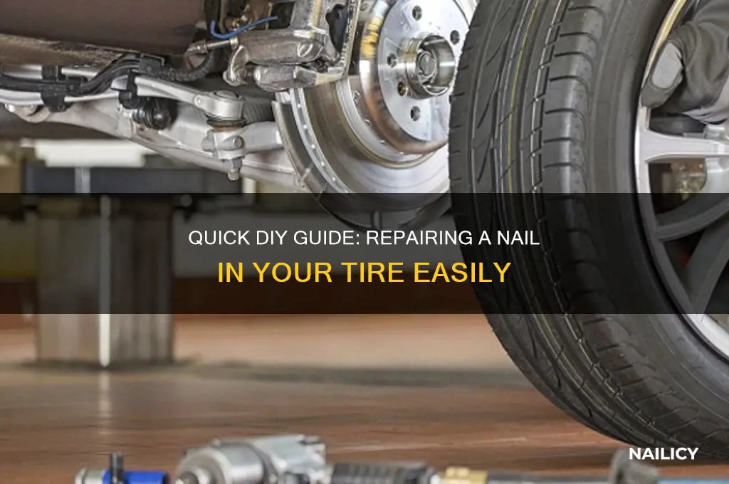 how to repair a nail in my tire