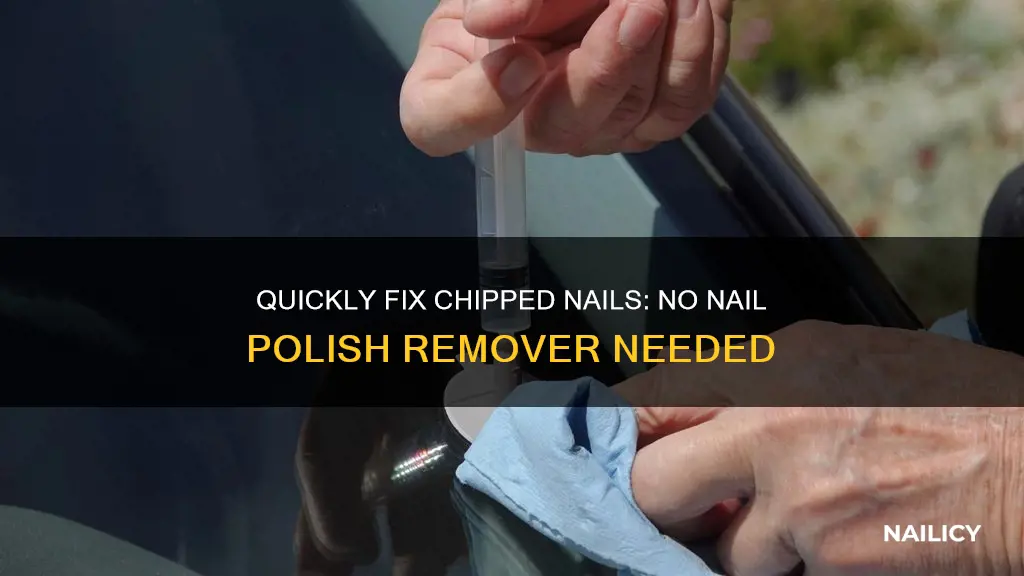 how to repair chipped nail without nail polish remover