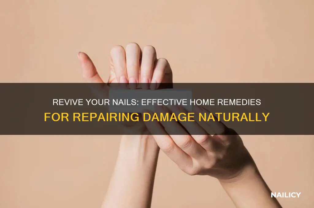how to repair damaged nails home remedies