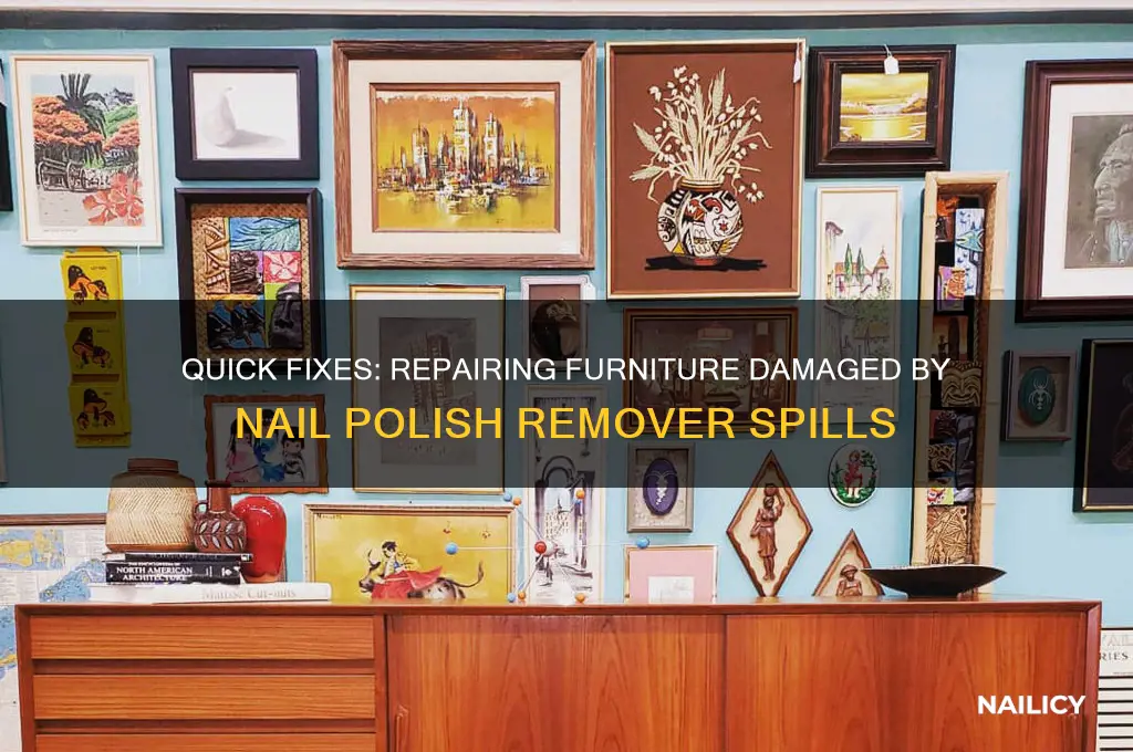 how to repair furniture after spilling nail cleaner