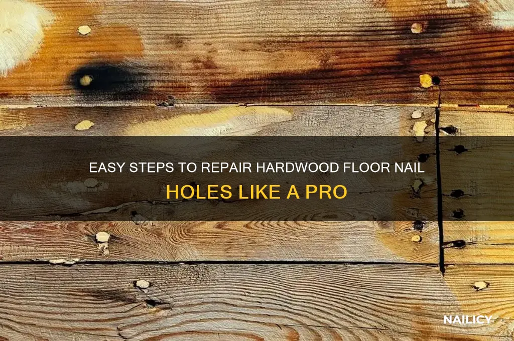 how to repair hardwood floor nail holes