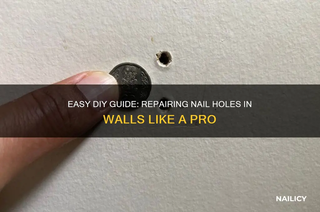how to repair hole in wall from nails