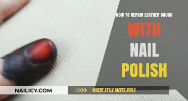 Quick Leather Couch Repair: Using Nail Polish for Scratches and Tears