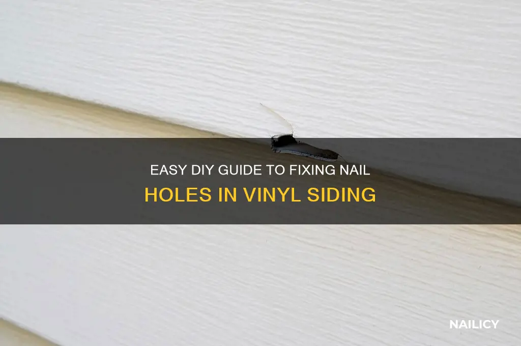 how to repair nail hole in vinyl siding