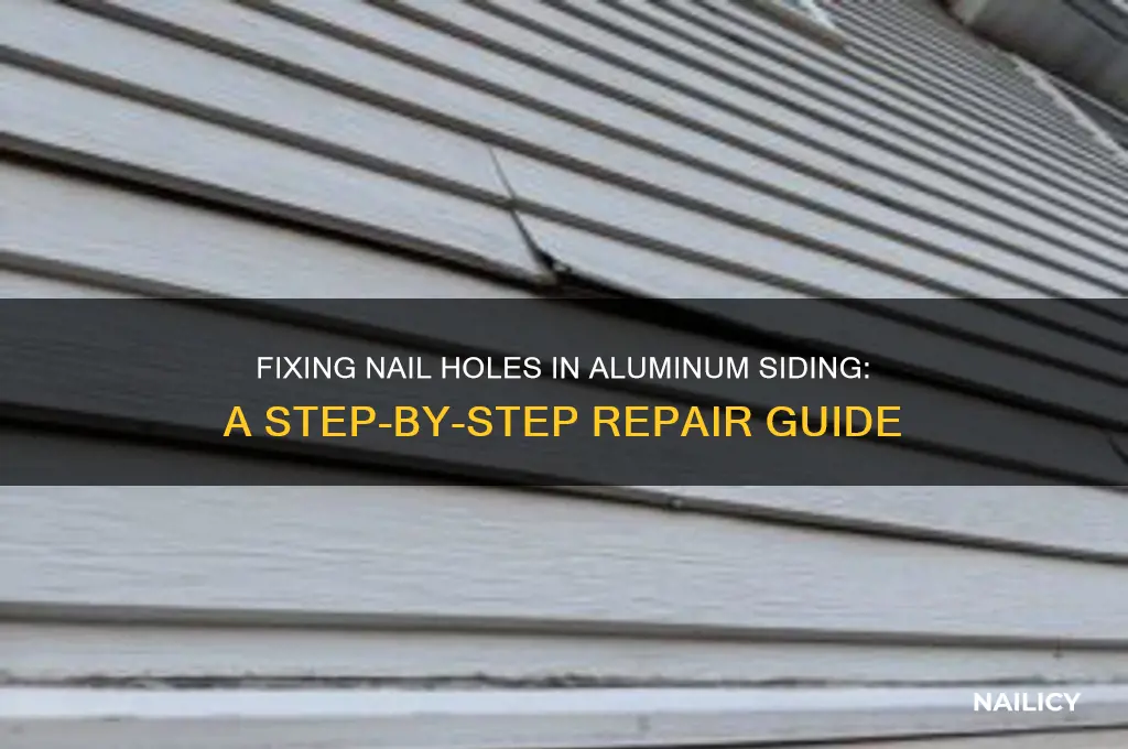 how to repair nail holes in aluminum siding