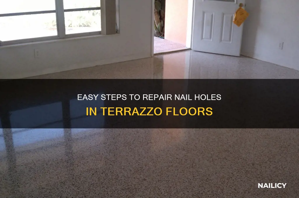 how to repair nail holes in terrazzo floors