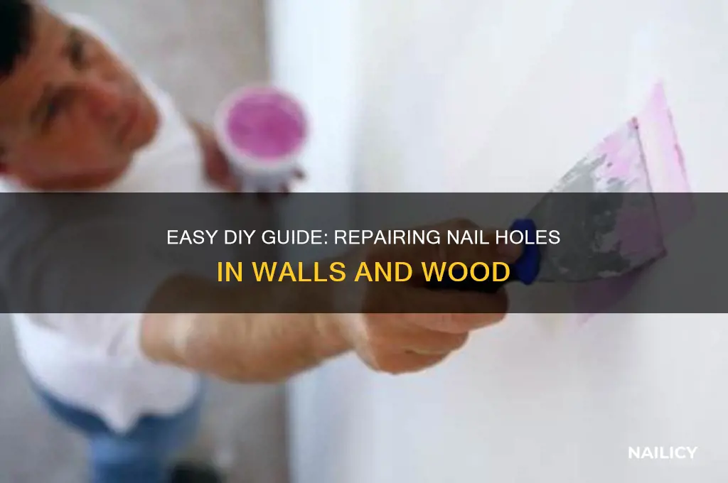 how to repair nail holes