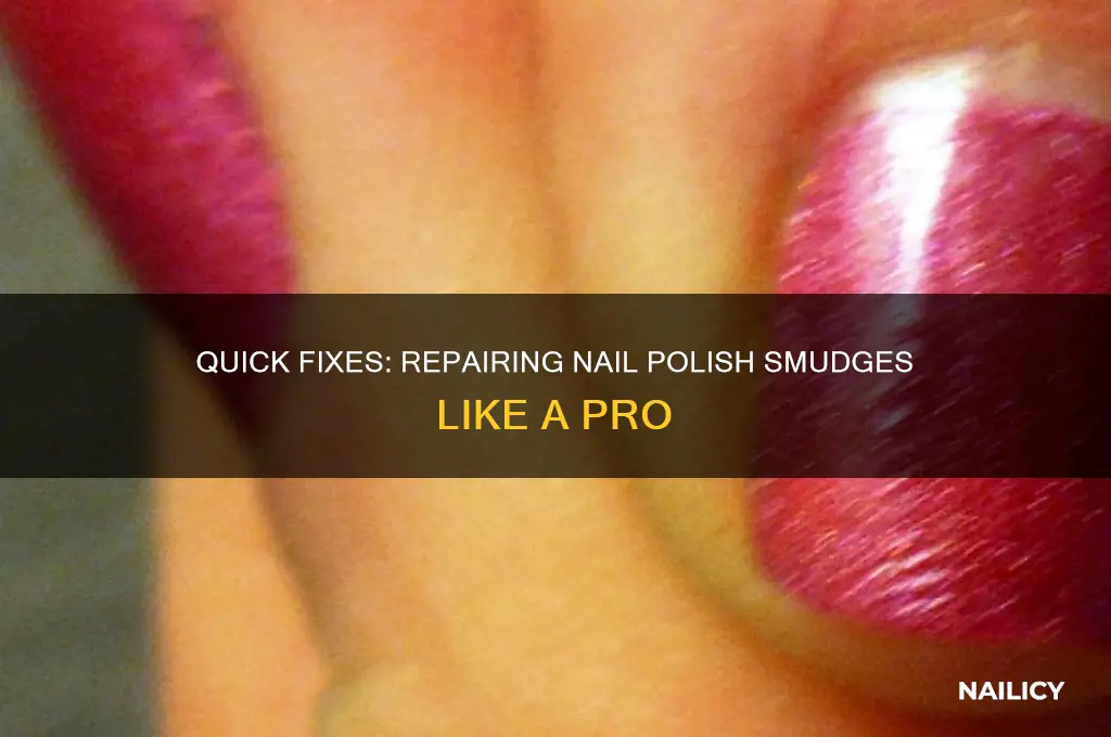 how to repair nail polish smudge