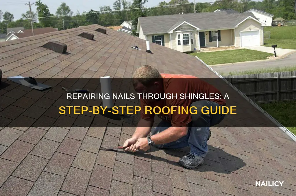 how to repair nails through top of shingles