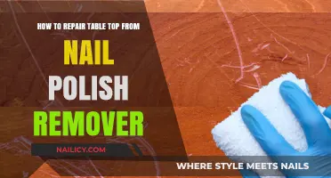Repair Table Top: Nail Polish Remover Mishap