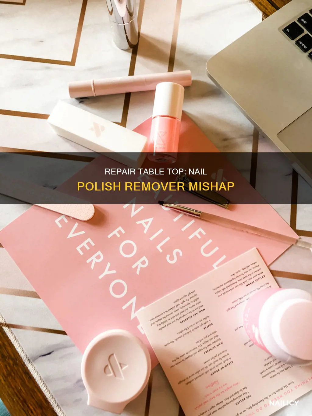 how to repair table top from nail polish remover