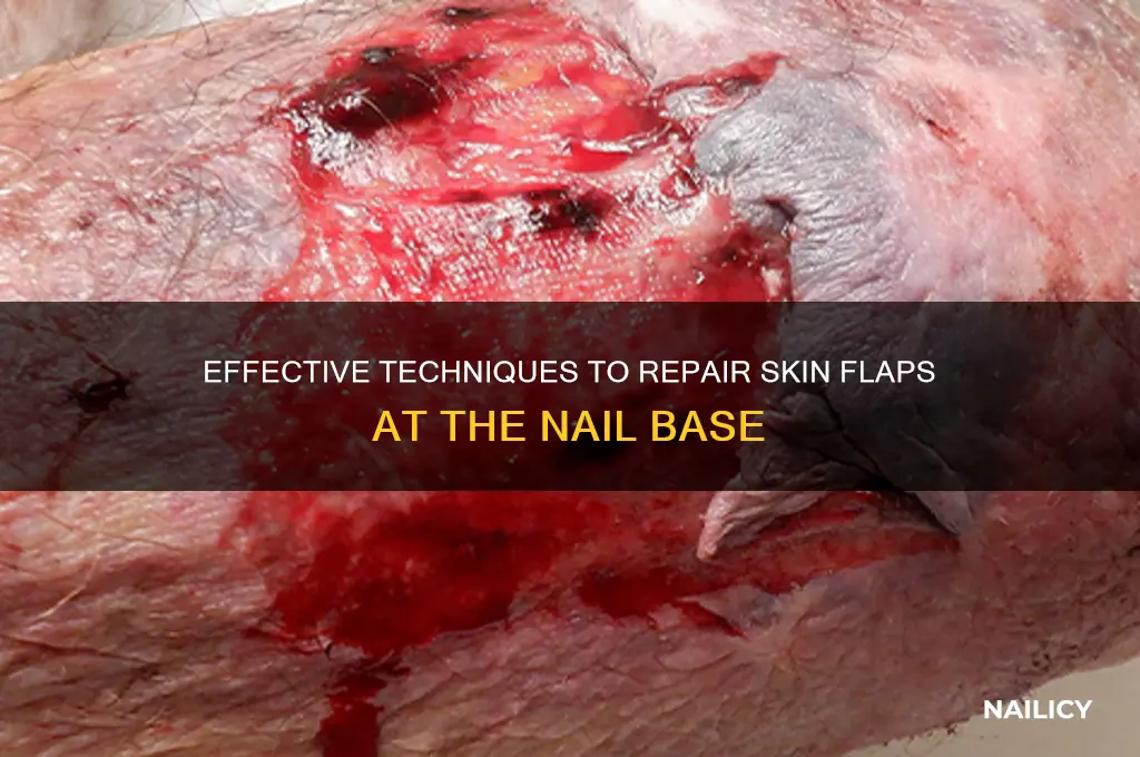how to repair the skinflaps for nail base