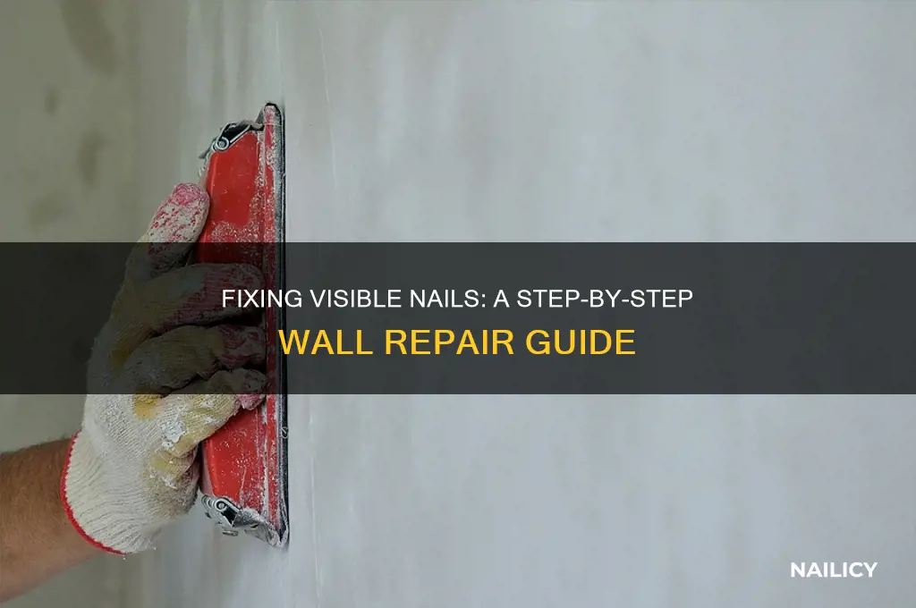 how to repair wall with nails showing