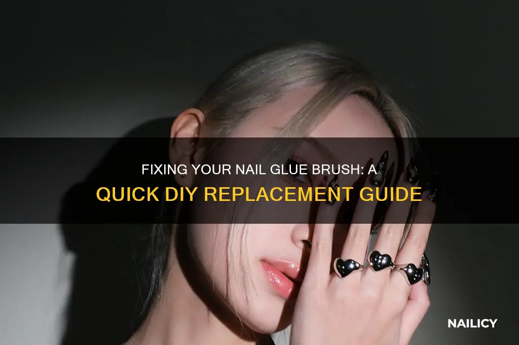 how to replace a broken nail glue brush
