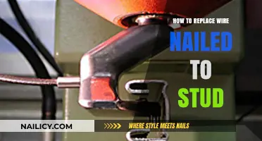 Replacing Wire Nailed to Stud: A Step-by-Step DIY Guide