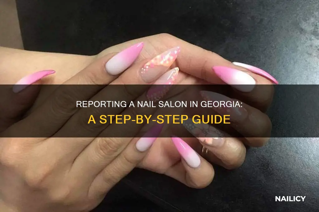 how to report a nail salon in georgia