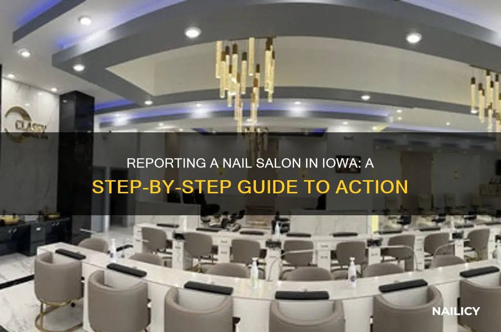 how to report a nail salon in iowa