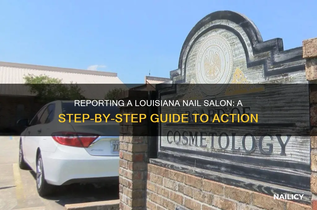 how to report a nail salon in louisiana