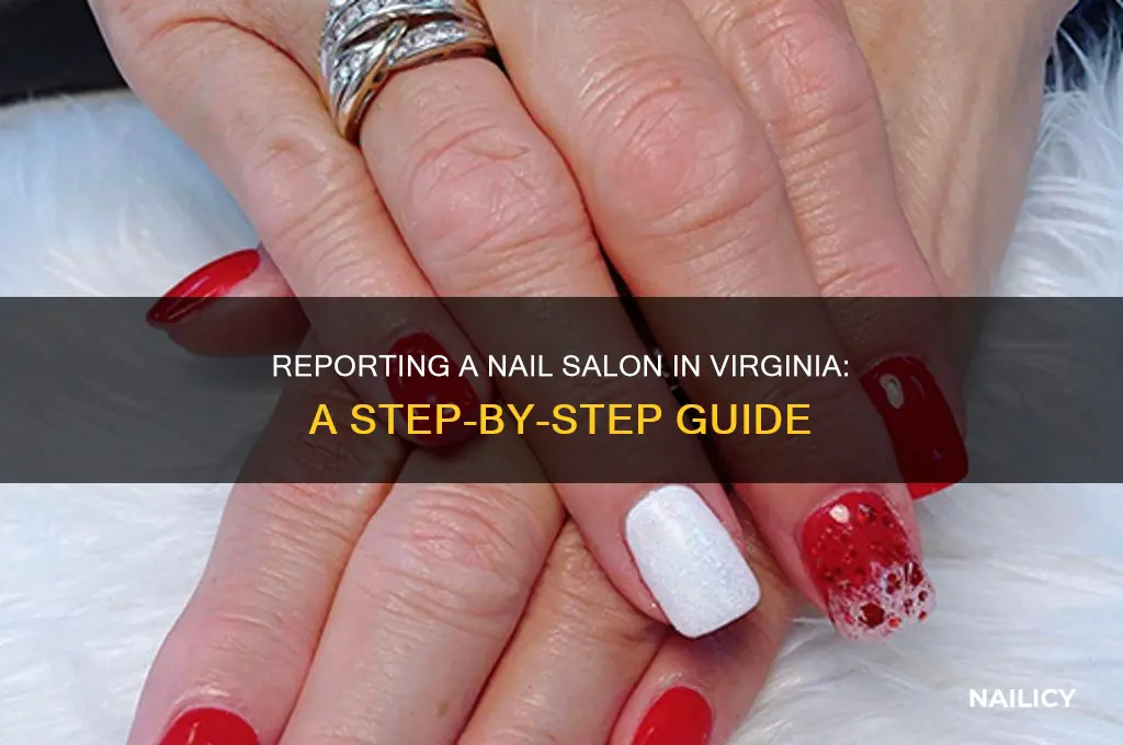 how to report a nail salon in virginia
