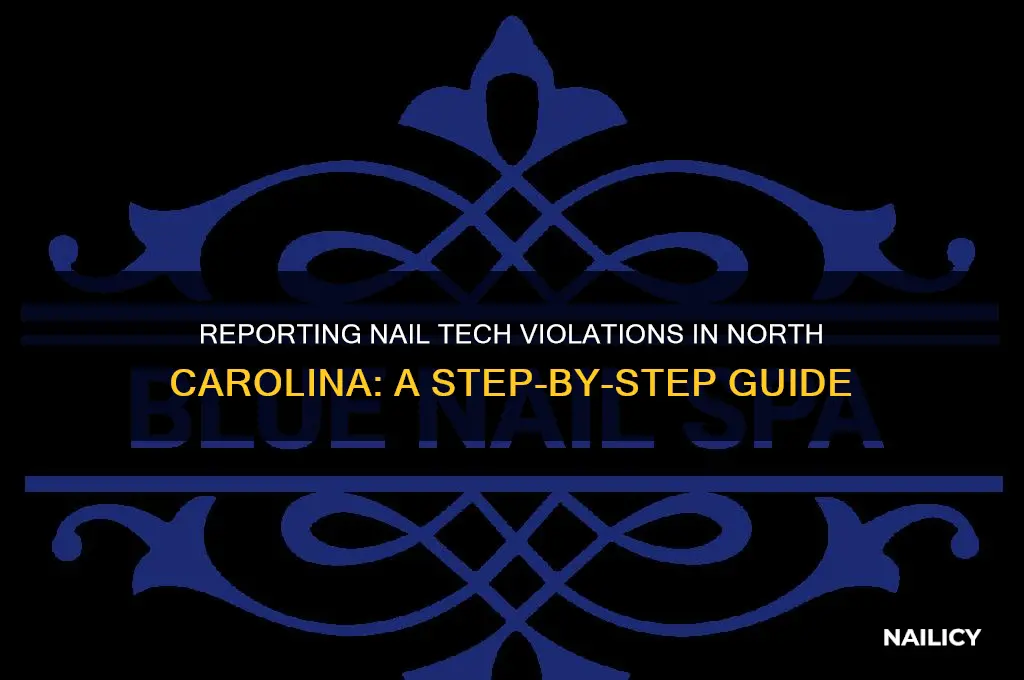 how to report north carolina nail tech