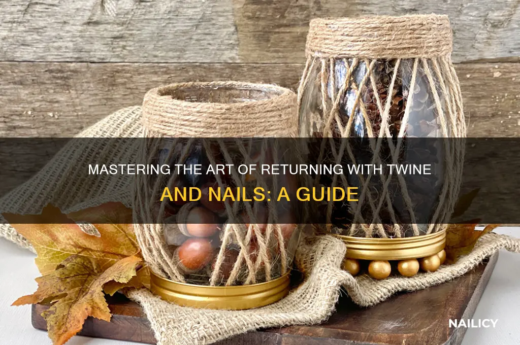 how to return with twine and nails