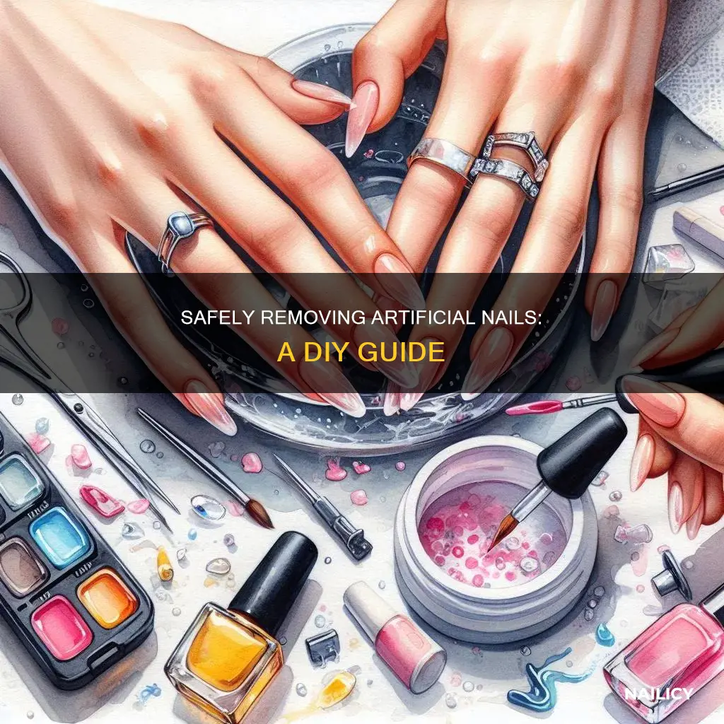 how to safely remove artificial nails at home