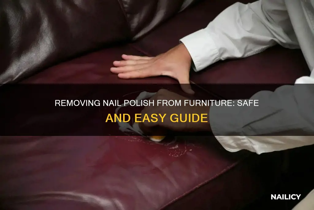 how to safely remove nail polish from furniture