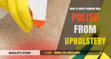 Removing Nail Polish Stains from Upholstery Safely