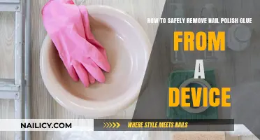 Safely Remove Nail Polish Glue from Devices