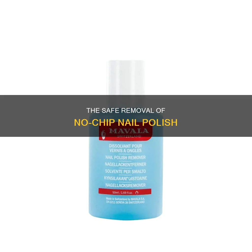 how to safely remove no chip nail polish