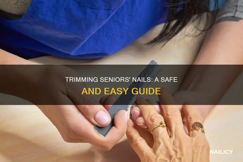 how to safely trim seniors nails