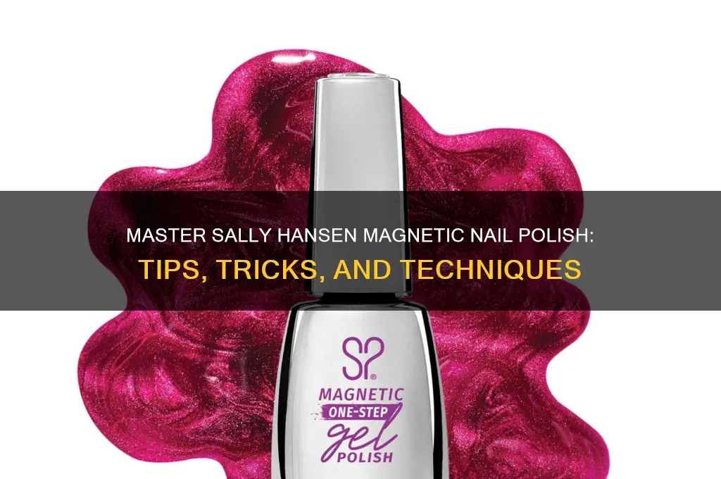 how to sally hansen magnetic nail polish